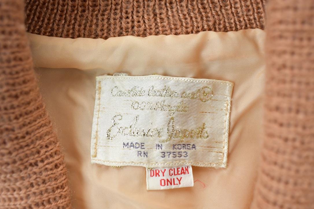 Vintage 1970s Crazy Suede Patchwork Knit Button Up Sweater