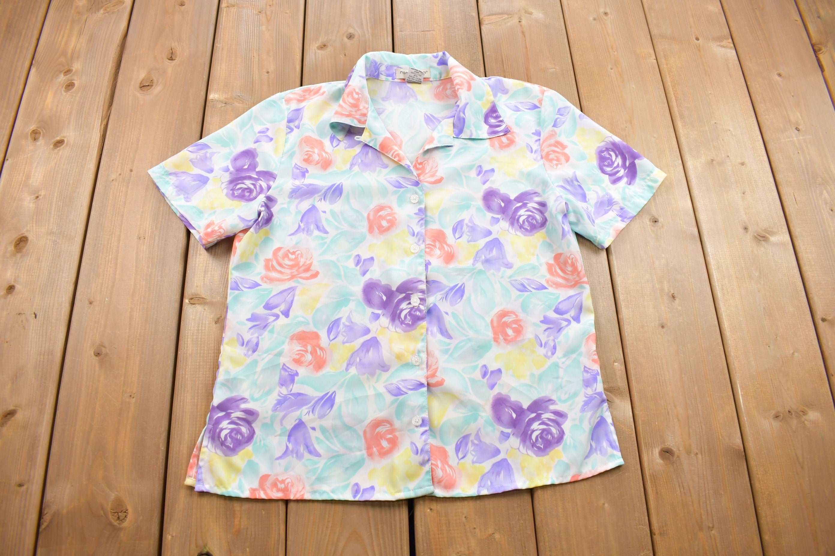 Vintage 1990s Notations Button Up Shirt