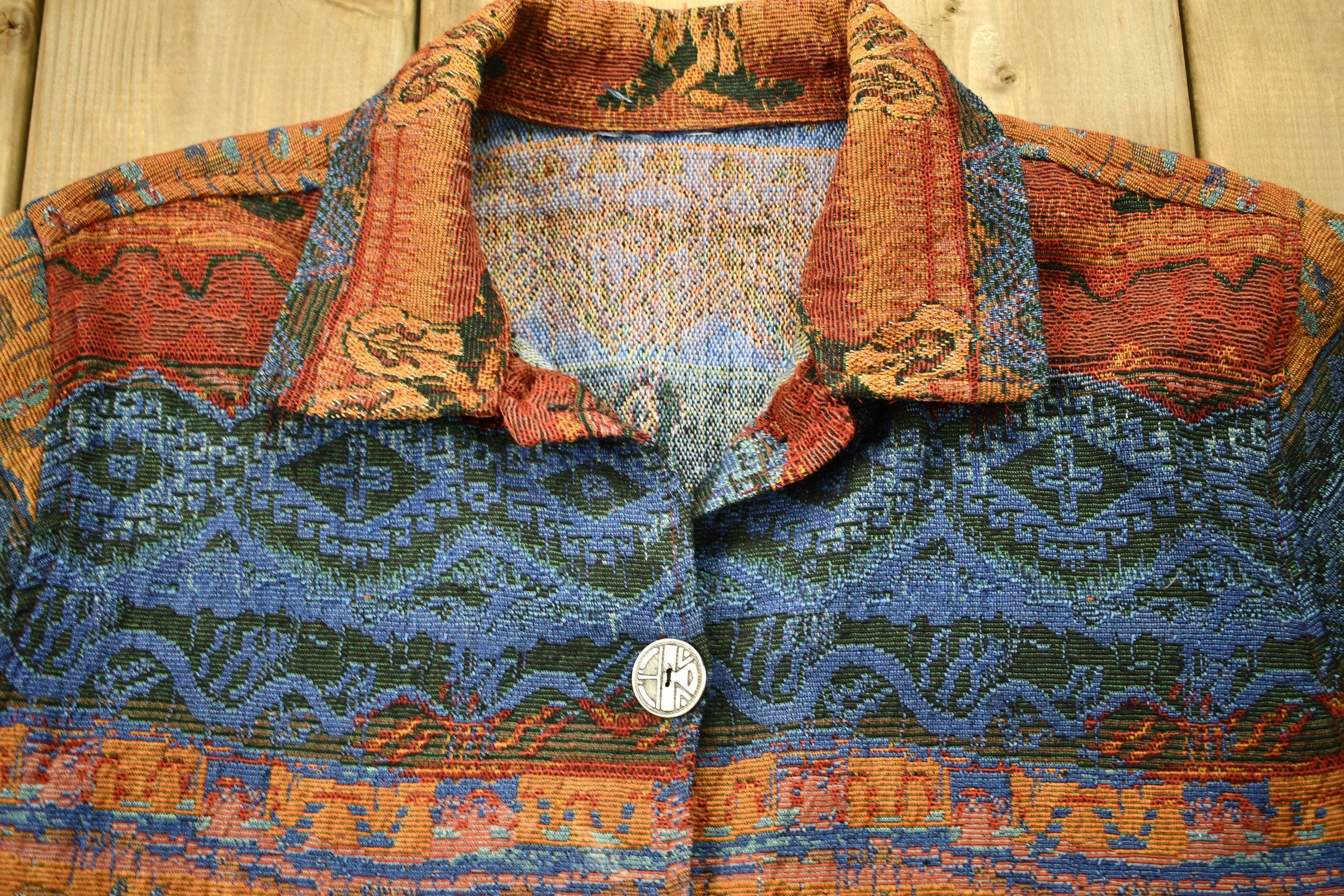 Vintage 1990s Horse All Over Print Button Up Jacket