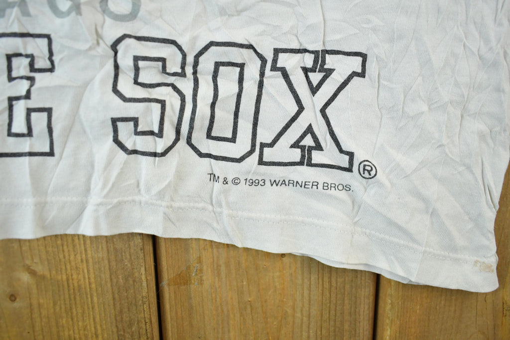 Vintage 1990s Looney Tunes Chicago White Sox MLB Cartoon Promo T-Shirt