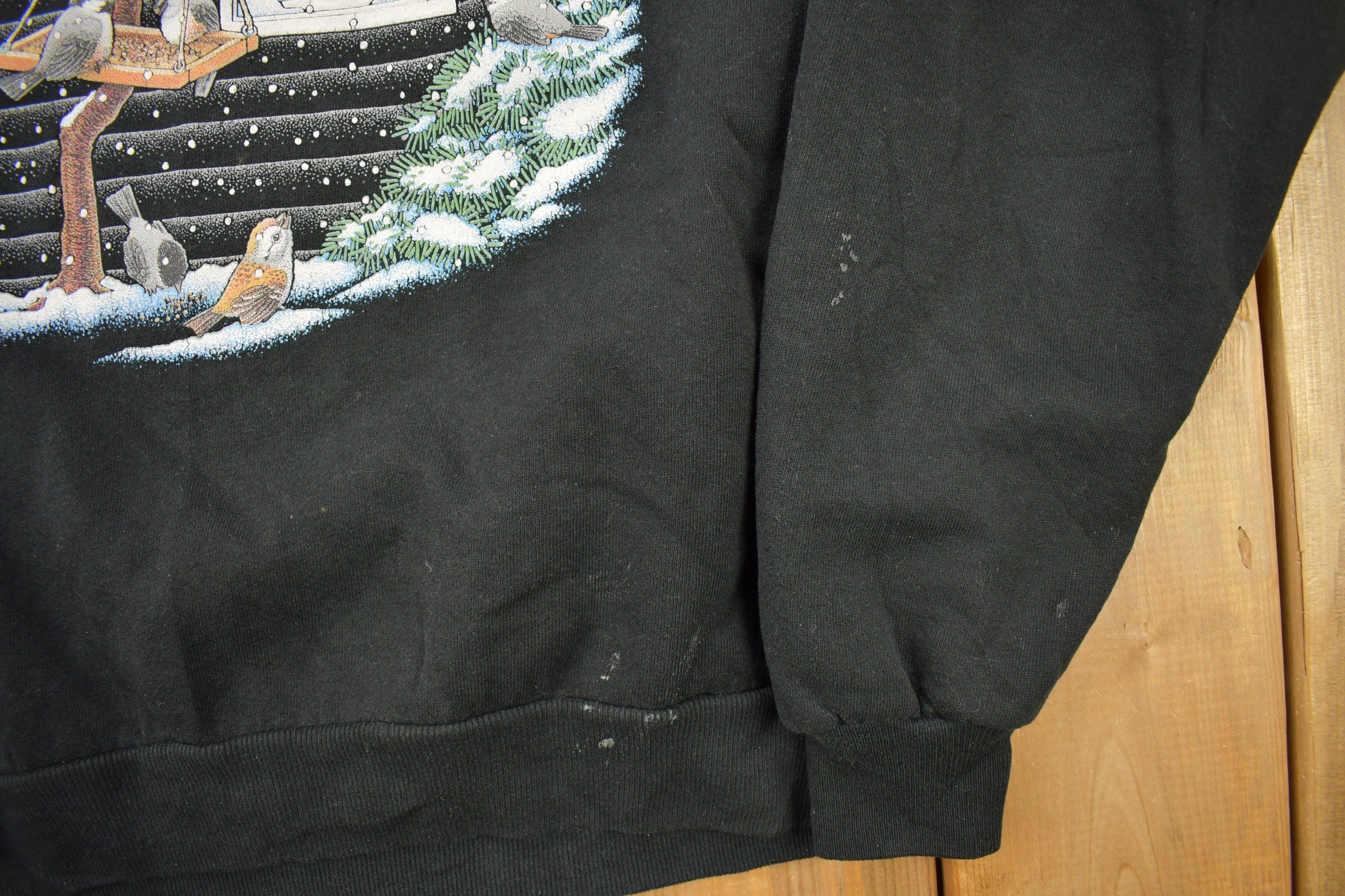 Vintage 1990s Morning Sun Cute Bird Theme Crewneck Sweater