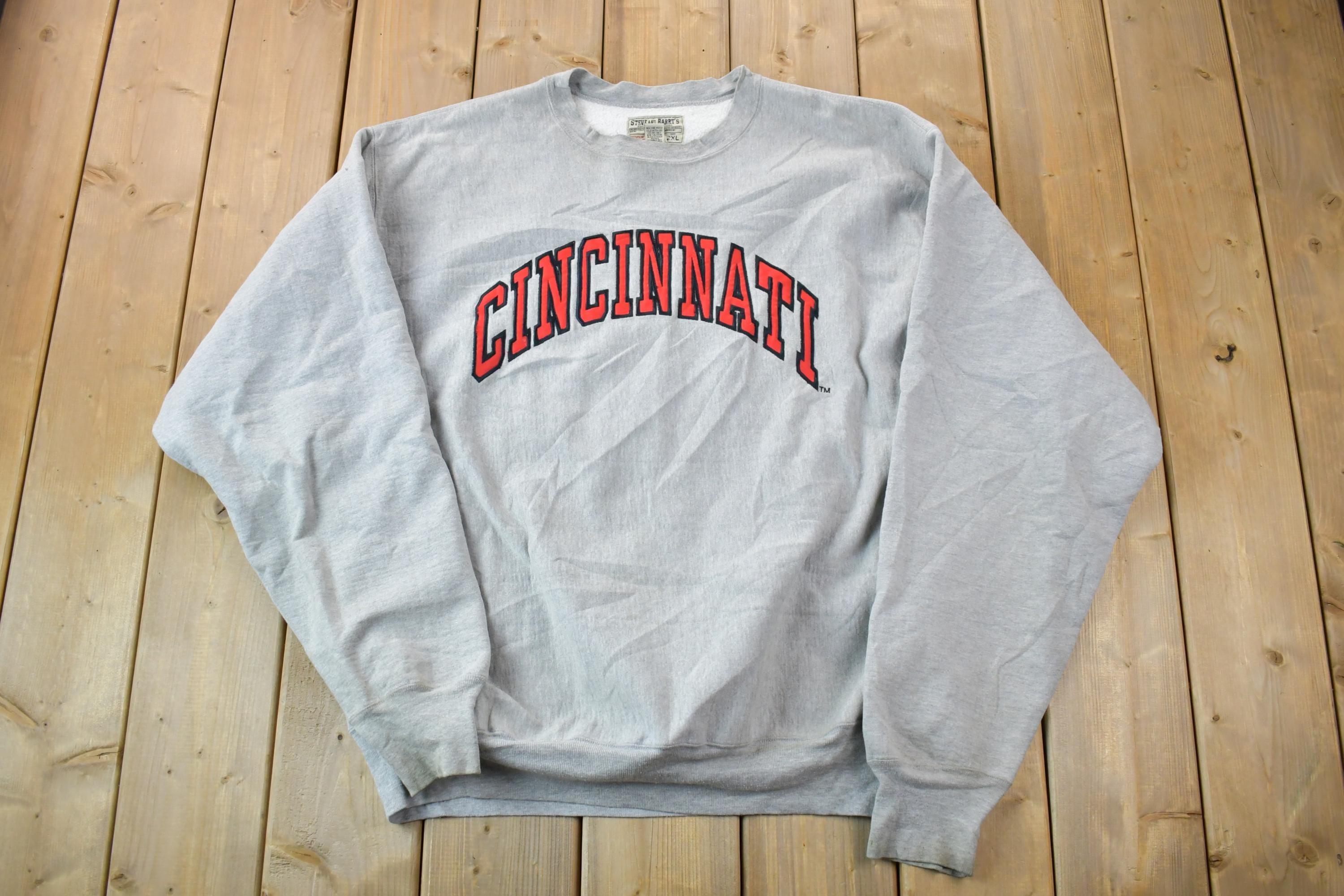 Vintage 1990s Cincinnati Heavy Cotton Steve And Barry's Crewneck Sweatshirt