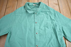 Vintage 1980s Singer Safety Fire Retardant Snap Button Shirt
