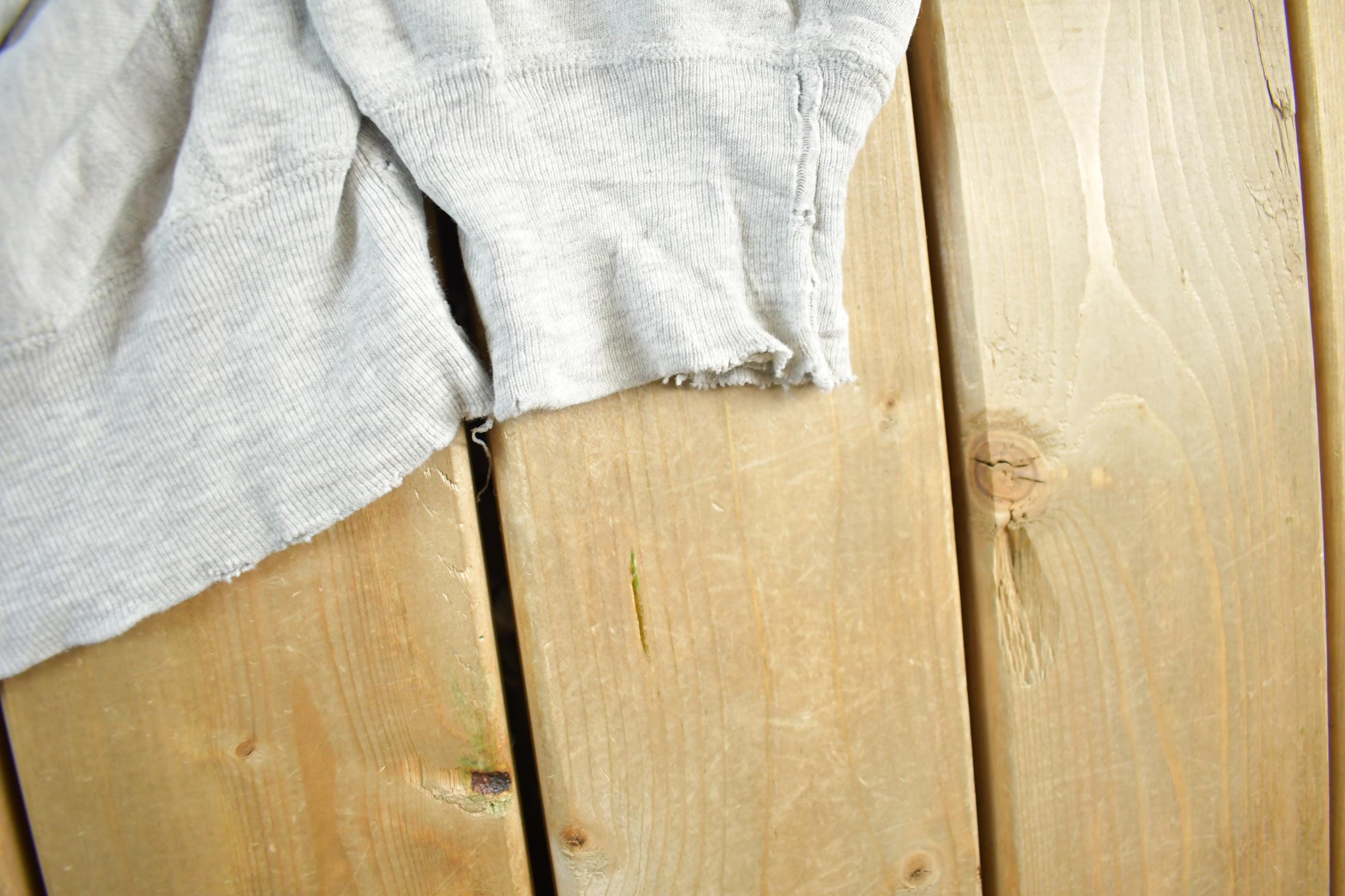 Vintage 1980s University Of Michigan Distressed Champion Reverse Weave Warmup Crewneck Men's XL