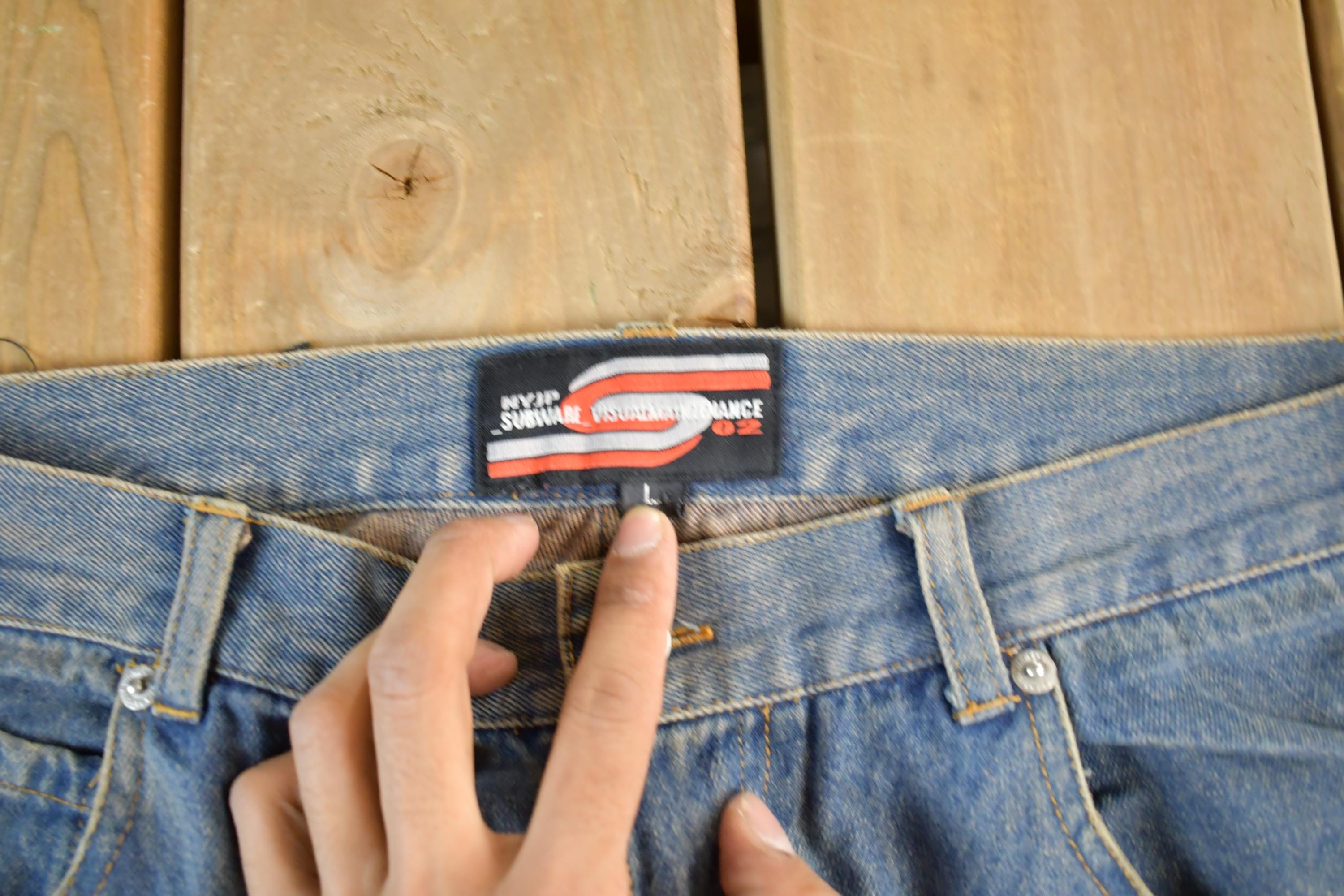 Vintage Y2K NYJP Subware Denim Jeans Size 34 x 32