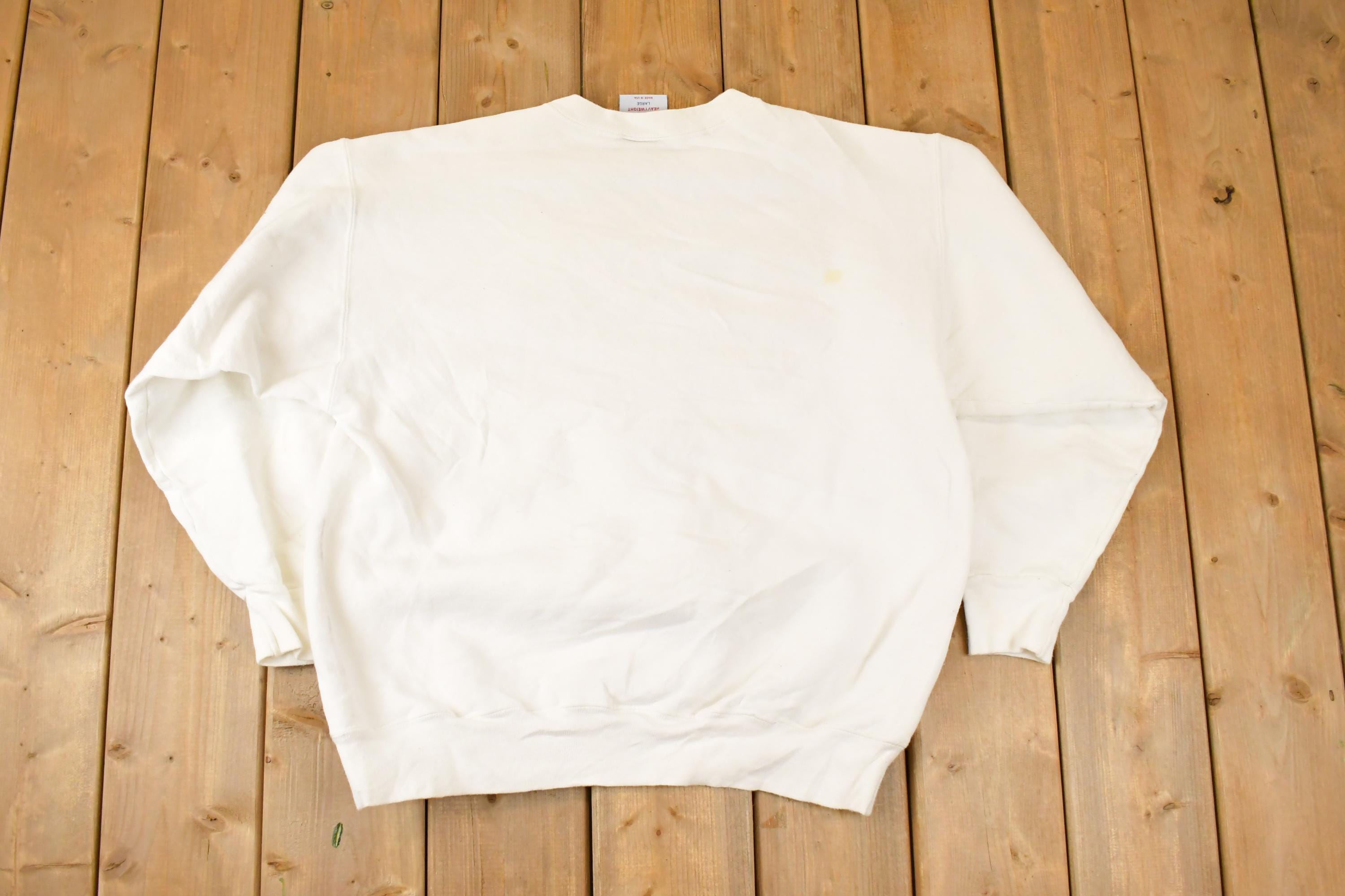 Vintage 1990s Eagle USA Valley Cheerleader Graphic Print Crewneck Sweatshirt Mens L