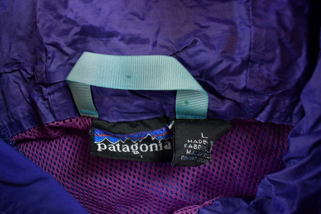 Vintage 1990s Patagonia Blue Windbreaker Rain Jacket / Outdoorsman / Vintage Patagonia / Streetwear / Patagonia Jacket / Rain Jacket