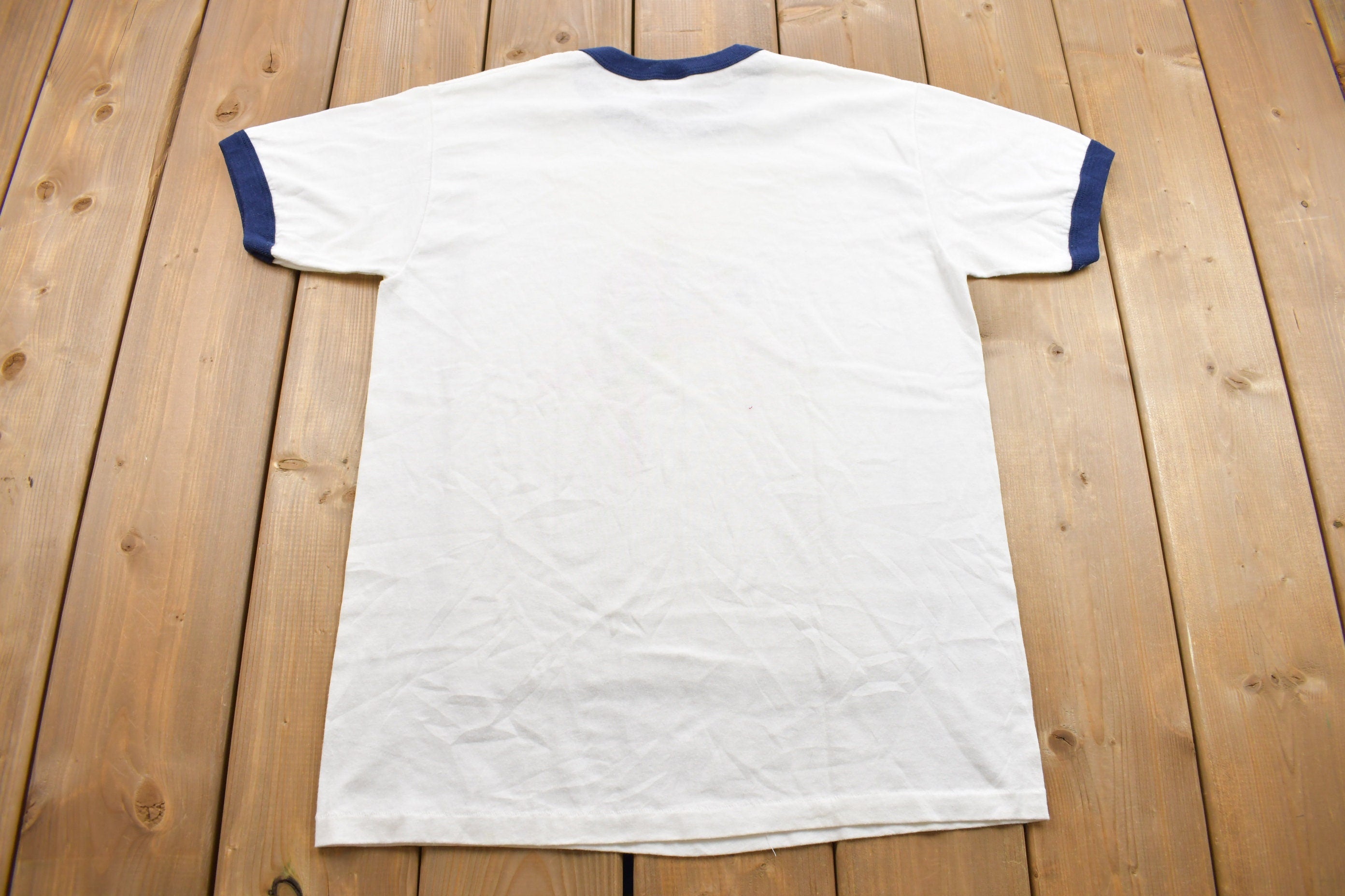 Vintage 1980s Russell Athletic Parrots Graphic Ringer T Shirt