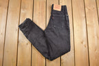 Vintage 1990s Levi's 612 Red Tab Women's Black Denim Jeans Size 24 x 30