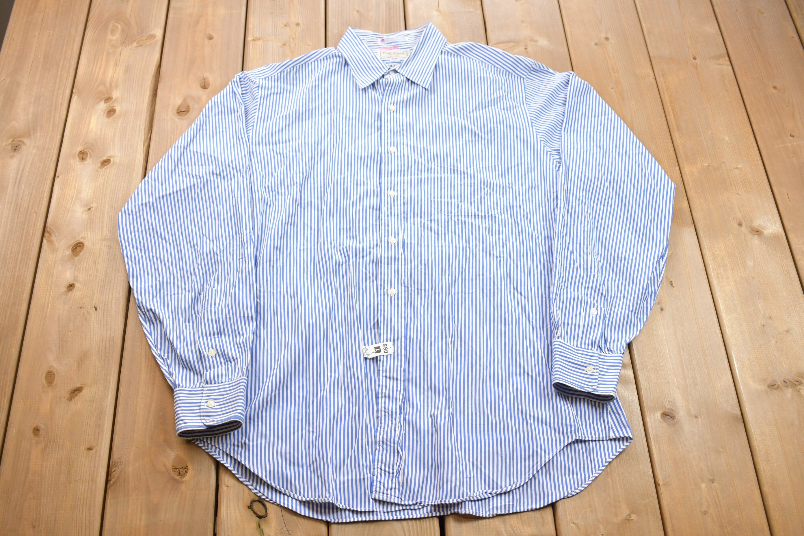 Vintage 1990s Paul Stewart Striped Button Up Shirt