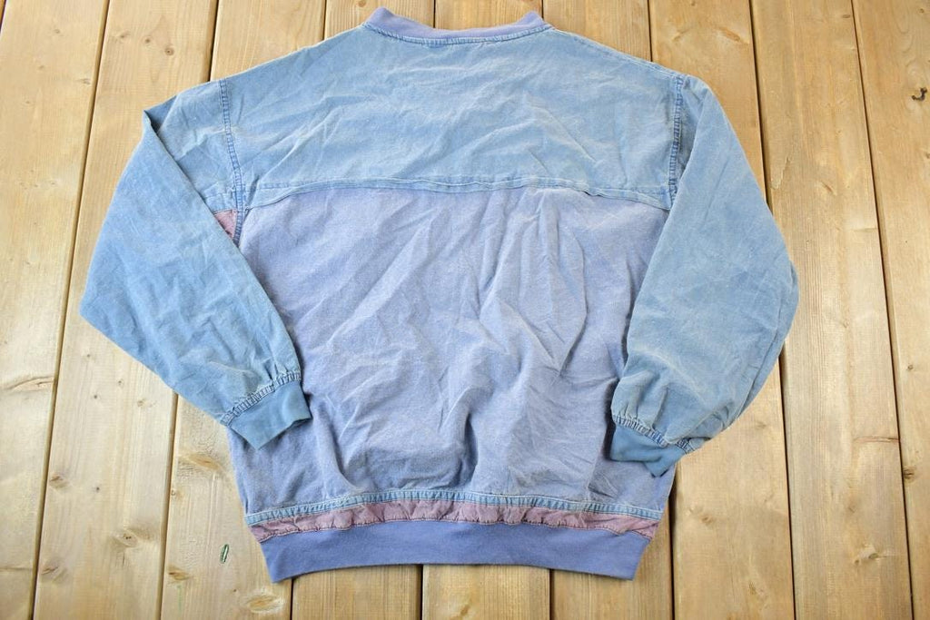 Vintage 1990s Gitano Unique Souvenir Colour Block Crewneck Sweatshirt Made In USA
