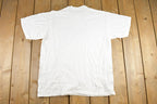 Vintage 1990's Janet Karvonen Shooters Camp Souvenir Travel T-Shirt Women's M  90s Single Stitch Graphic Destination Tee  Made in USA