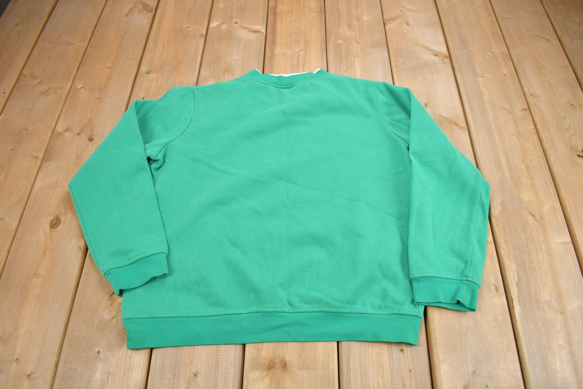Vintage 1990s Blank Green Crewneck Sweatshirt