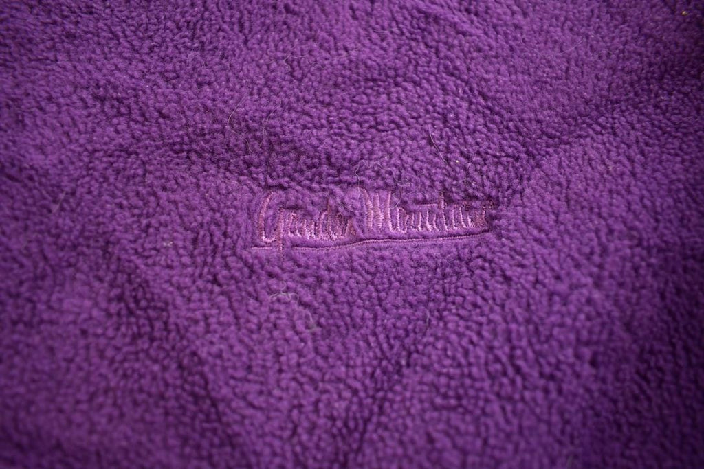 Vintage 1980s Garden Mountain Purple Fleece Sweater