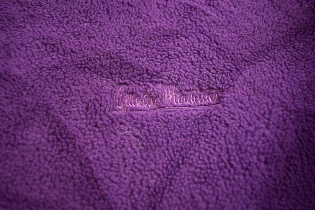 Vintage 1980s Garden Mountain Purple Fleece Sweater