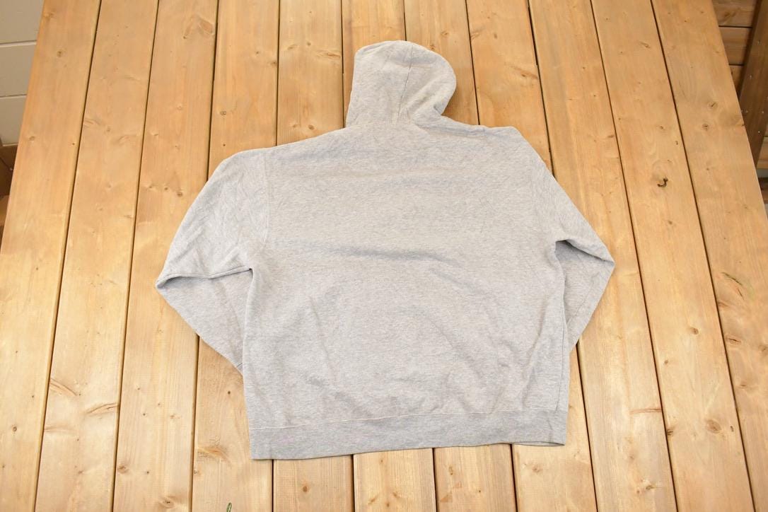 Vintage 1990s Montana University Embroidered Hoodie Sweater Mens L
