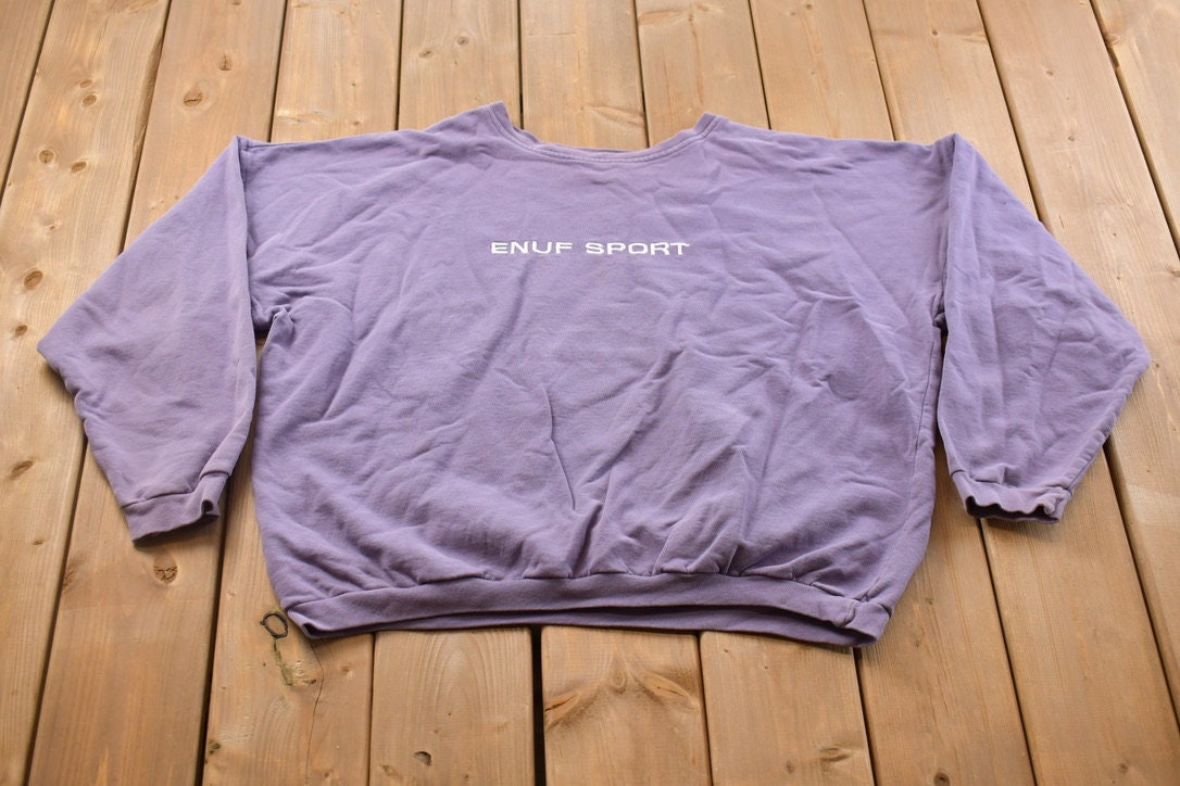 Vintage 1990s Enuf Internationale Embroidered Graphic Crewneck Sweatshirt