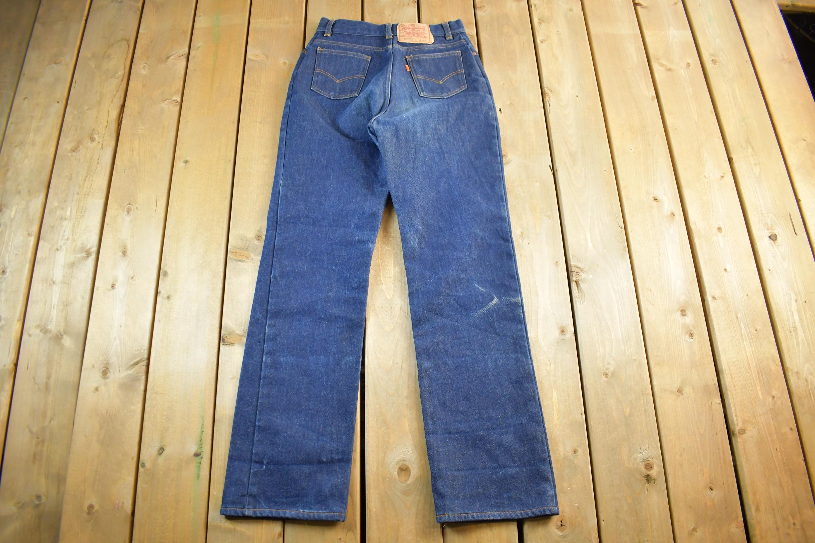 Vintage 1980s Levi's Orange Tab Lined Denim Jeans Women's 28 x 32