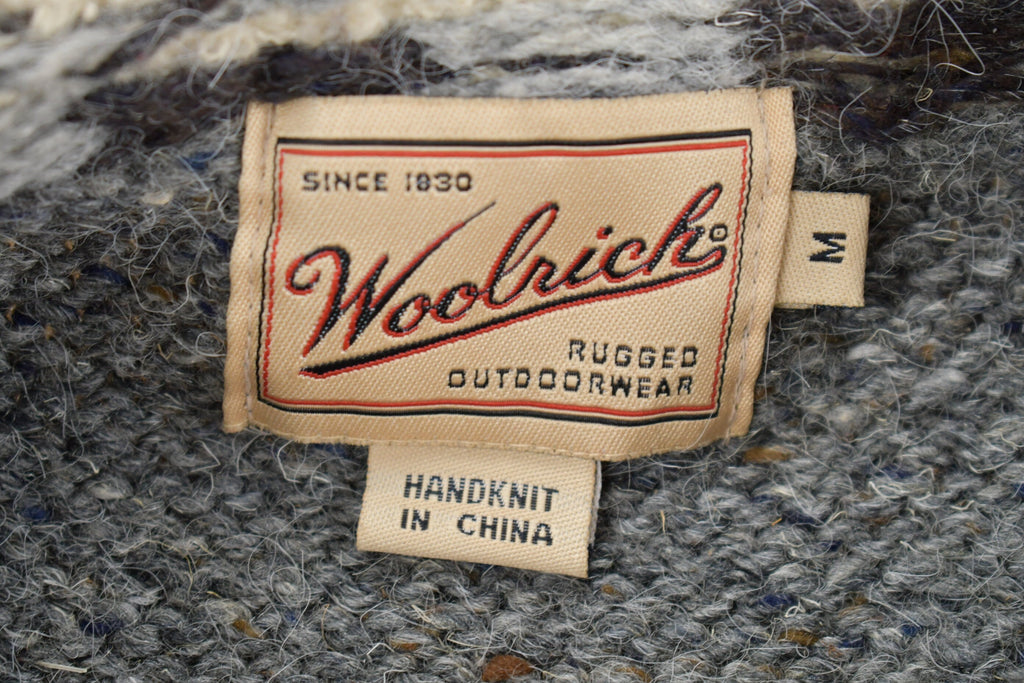 Vintage 1990s Woolrich Snowflake Knit Crewneck Sweater