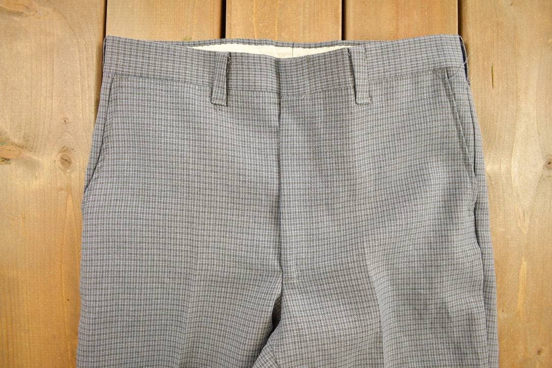 Vintage 1970s Pleated Trousers Size 34 x 30
