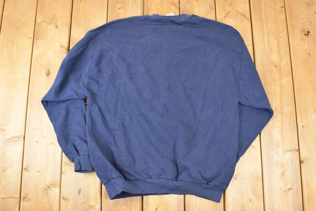 Vintage 1990s Jerzees Blank Crewneck Sweatshirt Men's L