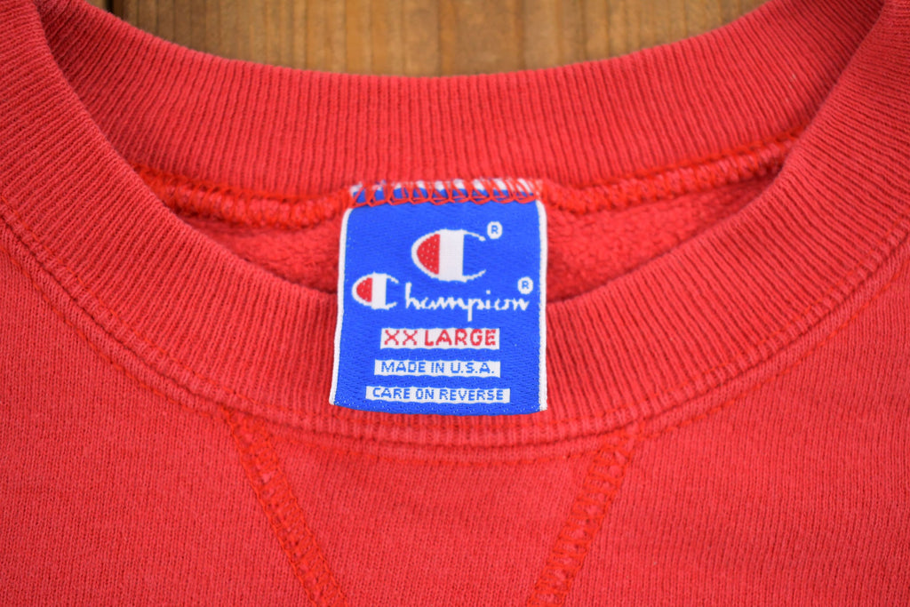 Vintage 1990s Champion Made In USA Embroidered Sweatshirt