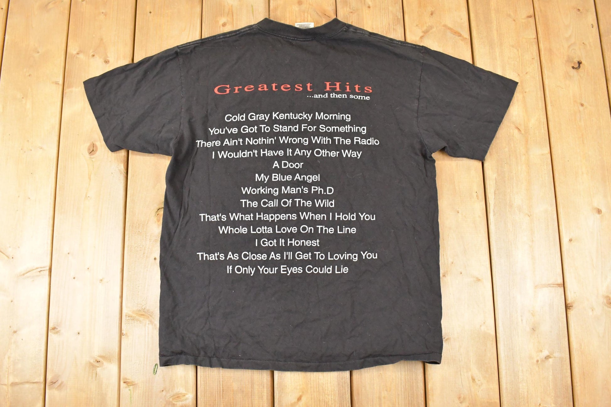 Vintage 1997 Aaron Tippin Greatest Hits Souvenir Band T-Shirt Men's M