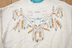 Vintage 1990s Feather Theme Crewneck Sweatshirt