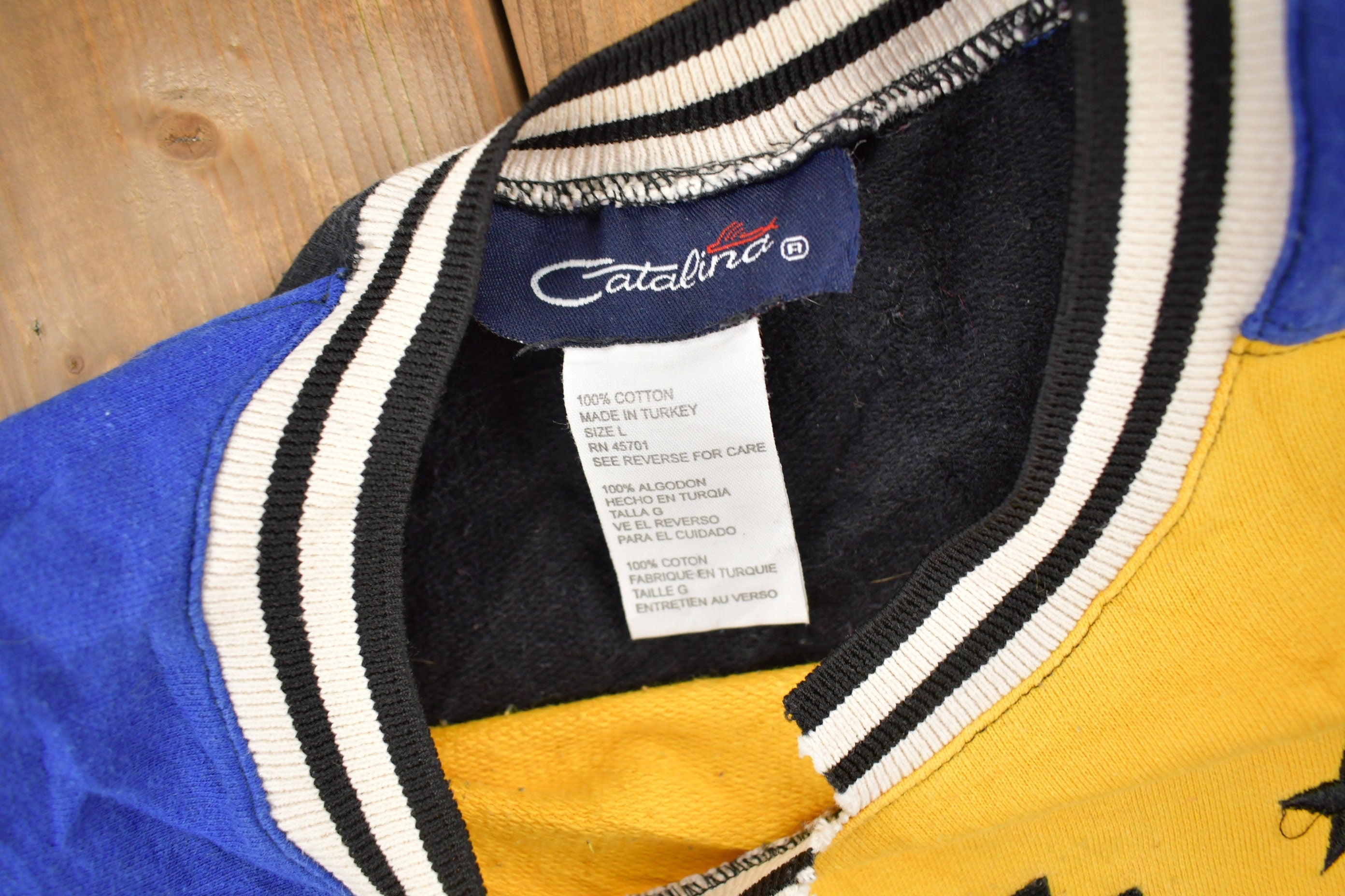Vintage 1990s Catalina Color Block Crewneck Sweatshirt
