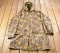 Vintage 1980s Stearns Fall Leaves Real Tree Camouflage Hunting Shell Forest Camo Made In USA