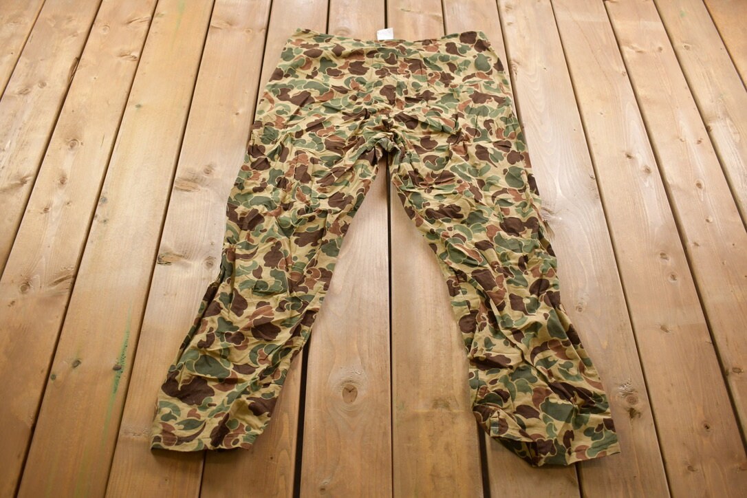 Vintage 1990s Duck Camouflage Hunting Pants Size 38 x 27.5