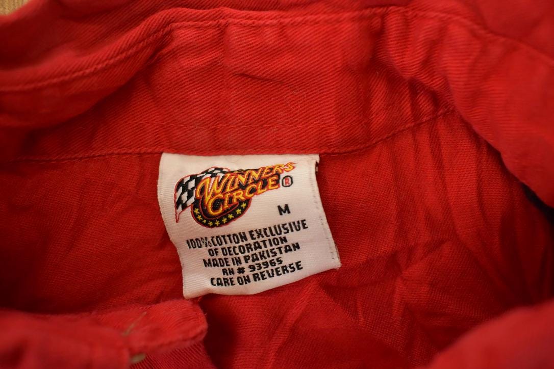 Vintage 1990s Winners Dale Earnhardt Button Up Shirt Mens L