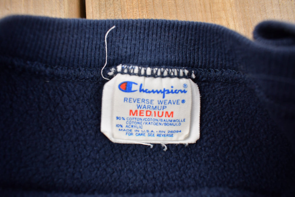 Vintage 1980s Champion Reverse Weave Warmup Virginia Tech Collegiate Crewneck