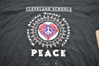 Vintage 1990s Cleveland Schools Peace Graphic T-Shirt