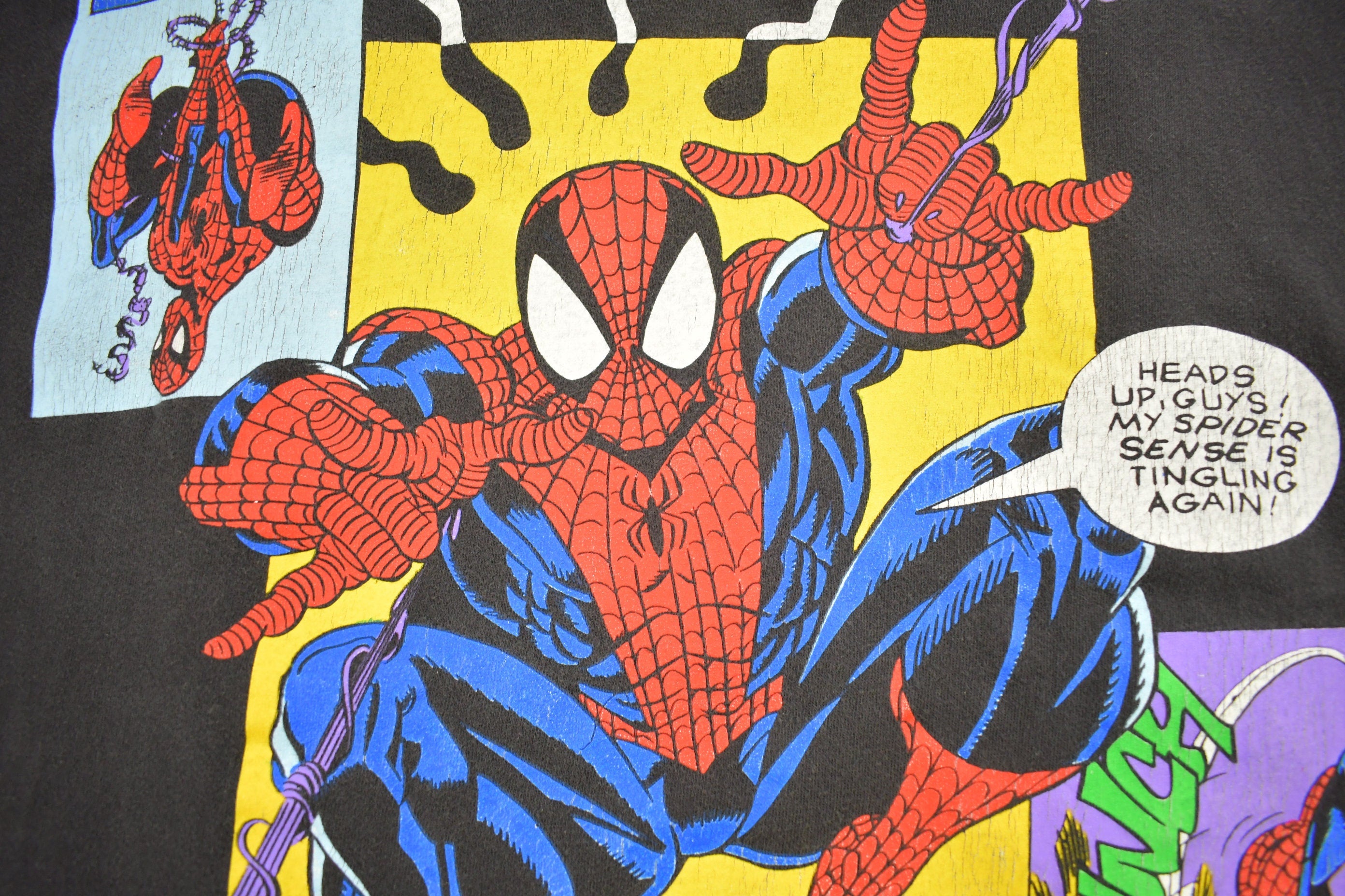 Vintage 1993 Spiderman MARVEL Comics Comicbook Promo T-shirt