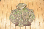 Vintage 1980s Walls Blizzard Pruf Realtree Camo Full Zip Hoodie Sweatshirt Men's M