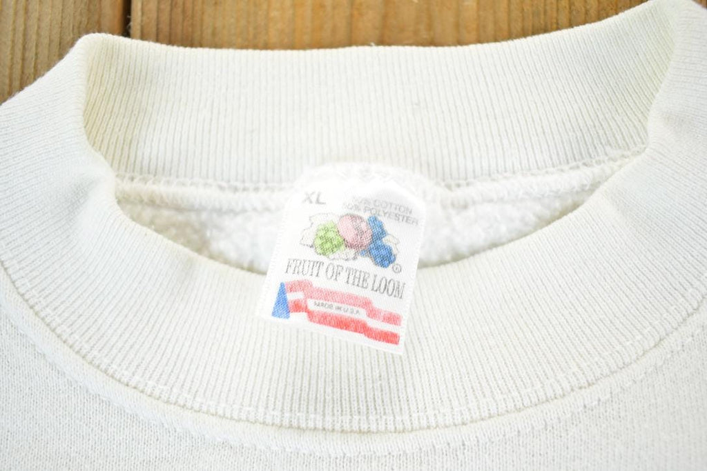 Vintage 1990s Freckle Face Christmas Cow Crewneck Sweatshirt Mens XL