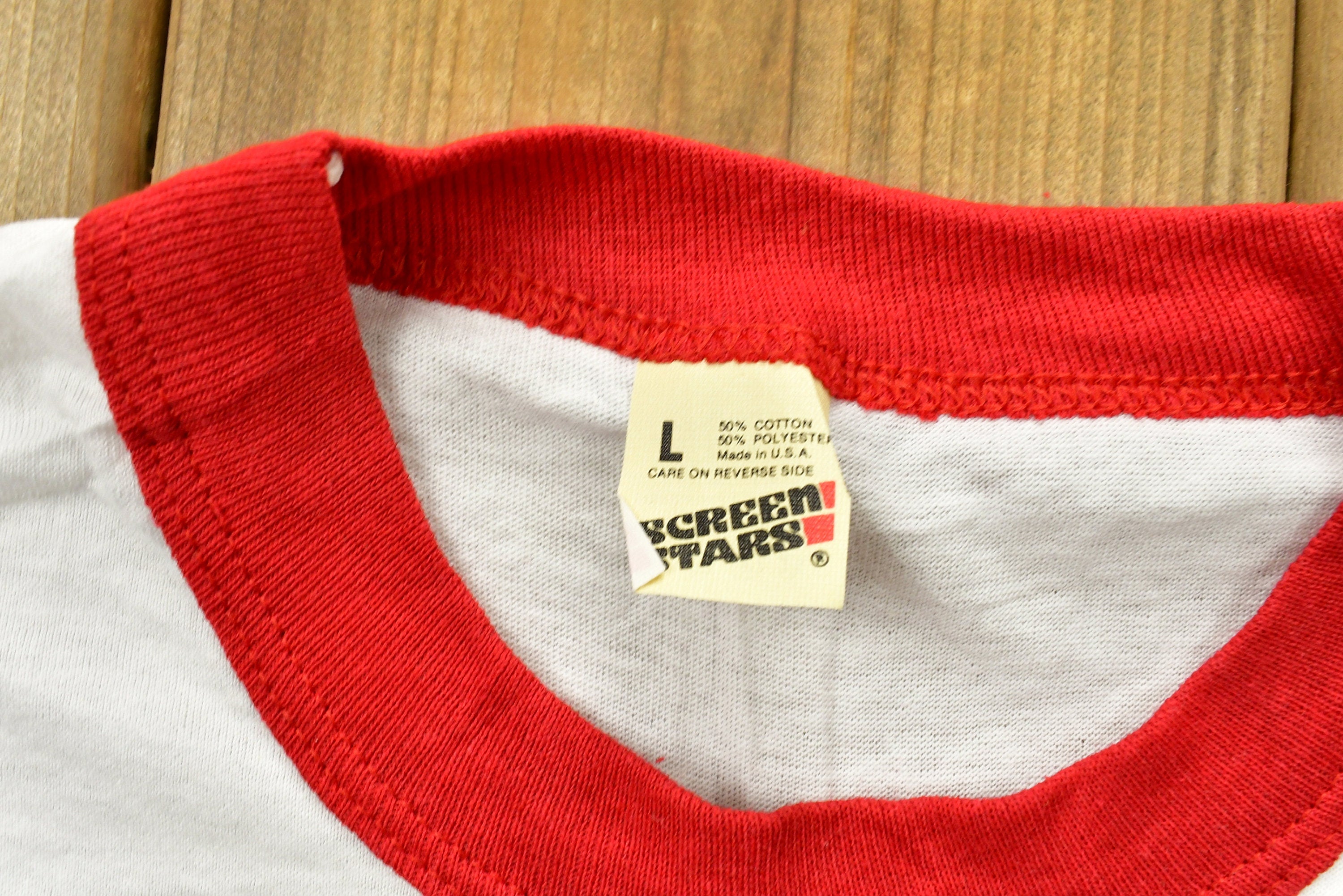 Vintage 1980s University Of Indiana Hoosiers Ringer T-Shirt