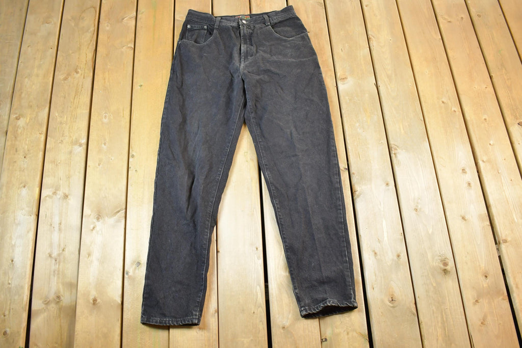 Vintage 1990s Black Structure Denim Jeans Size 32 x 31