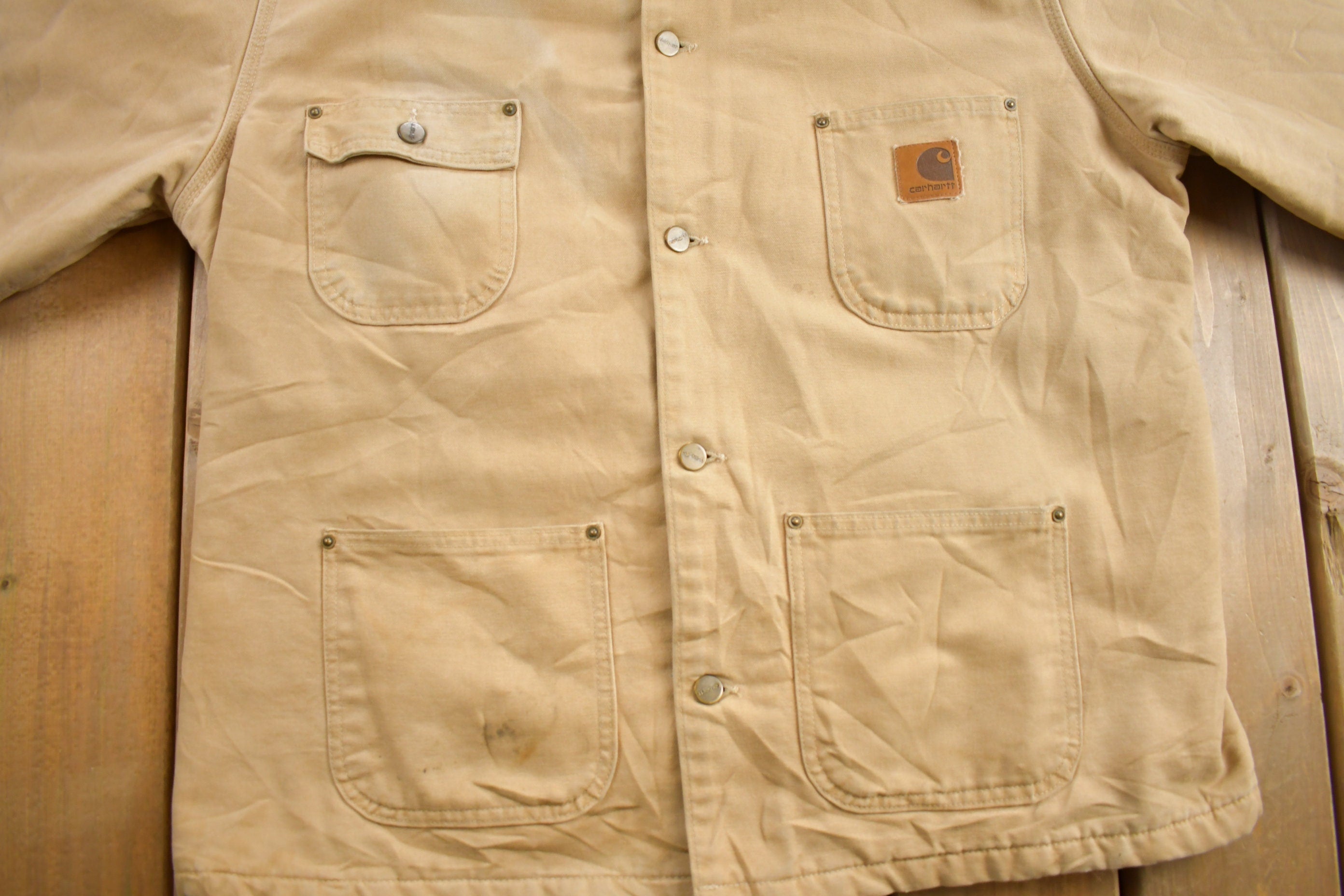 Vintage 1990s Carhartt Blanket Lined Chore Coat