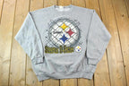 Vintage 1990s Steelers D Fence NFL Crewneck Sweatshirt