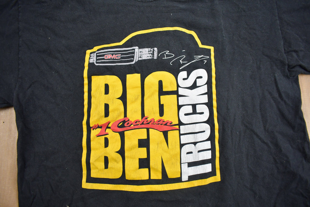 Vintage 1990s Big Ben Trucks #1 Cochran Graphic T Shirt