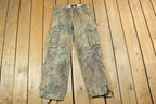 Vintage 1990s Mossy Oak Army Camouflage Cargo Pants Size 30 x 29 / Streetwear / Army Pants / Military Pants / Vintage Cargos
