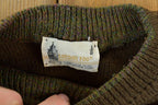 Vintage 1980s London Fog Abstract Tree Knit Crewneck Sweater