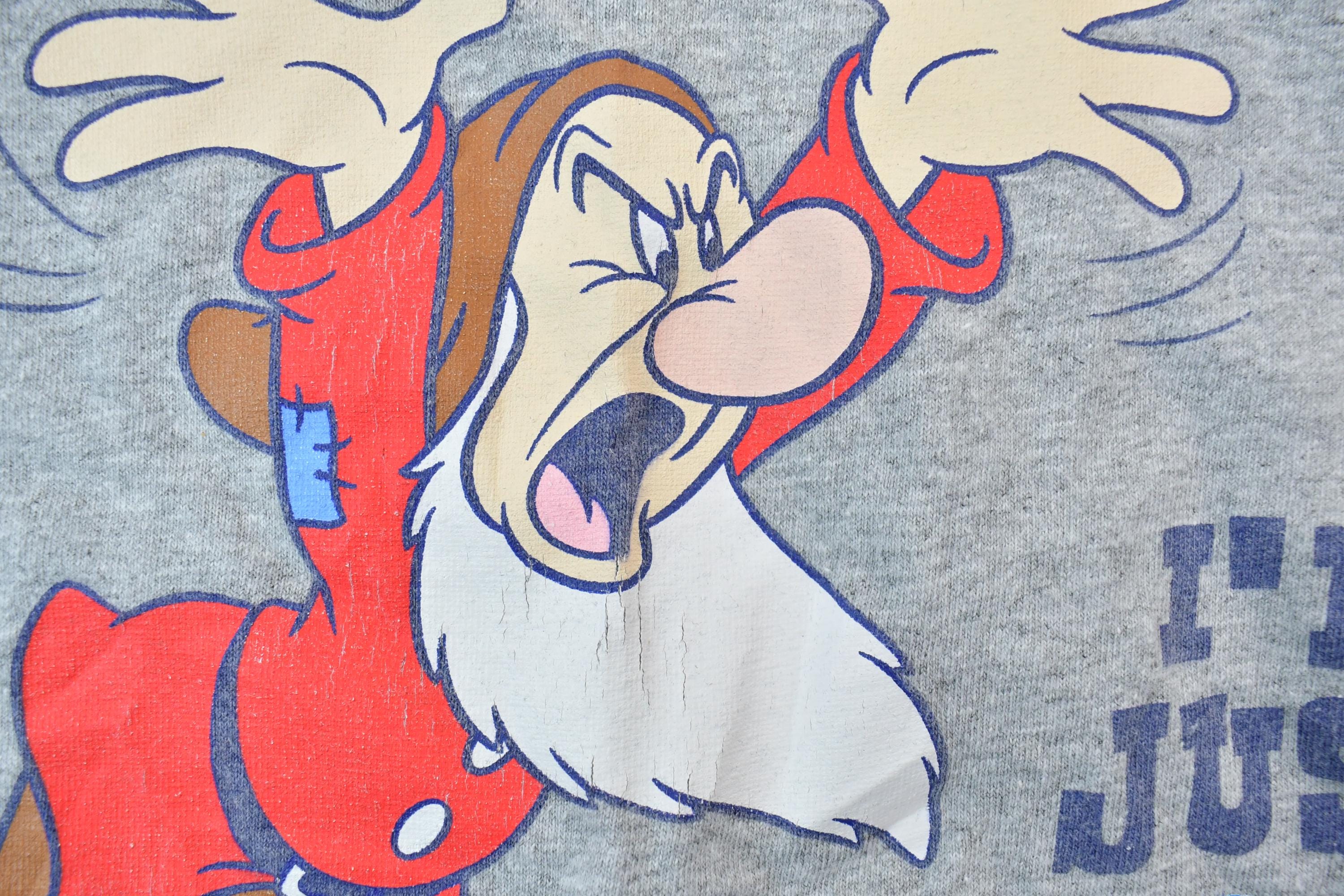 Vintage 1990s Grumpy Disney Cartoon Promo T-Shirt