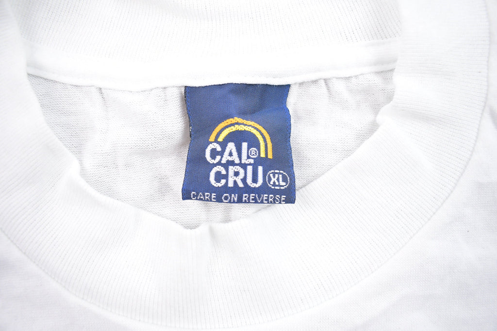 Vintage 1990 Cal Cru Funny Boating Graphic T Shirt