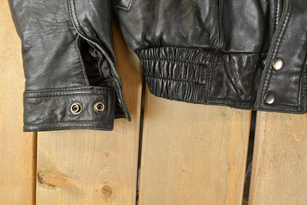 Vintage 1990s G-III Leather Biker Jacket Men's Medium