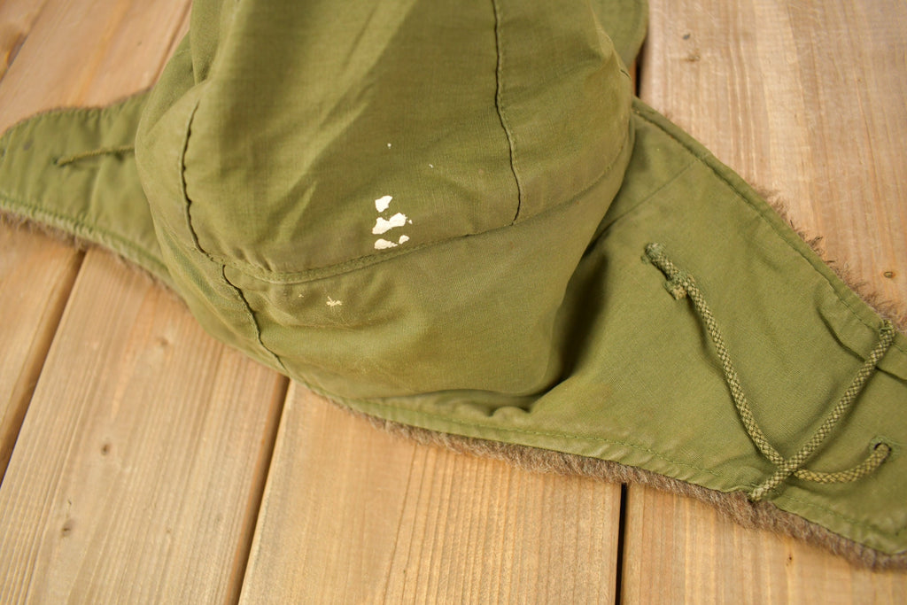 Vintage 1953 Military Pile Field Cap Hat Size 7 1