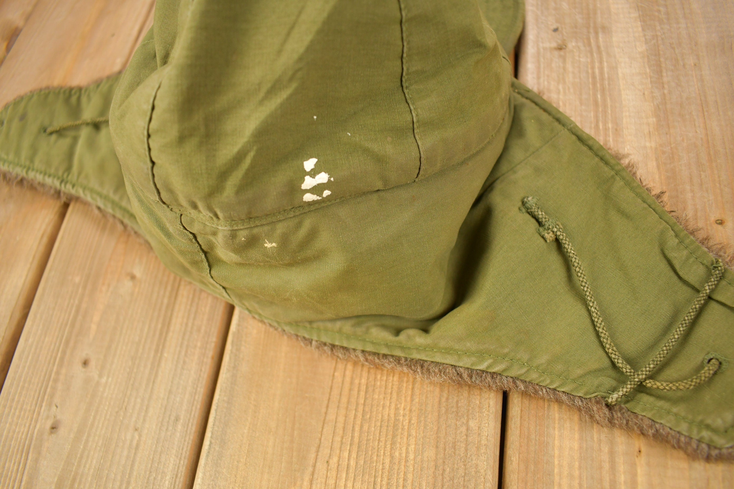 Vintage 1953 Military Pile Field Cap Hat Size 7 1/