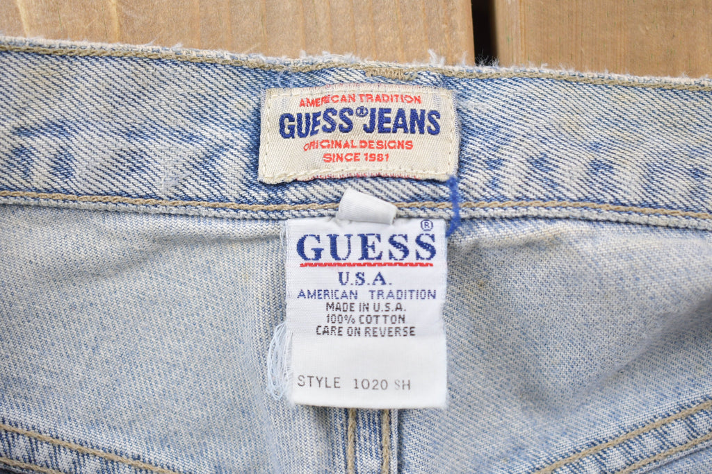 Vintage 1990's Guess USA Light Wash Blue Jeans 29 x 29